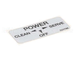 324798 Stoelting Decal; Clean/Off/Serve