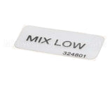 324801 Stoelting Decal; Mix Low
