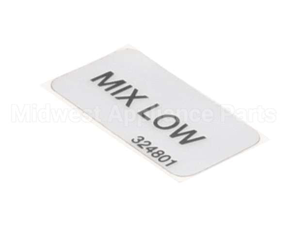 324801 Stoelting Decal; Mix Low