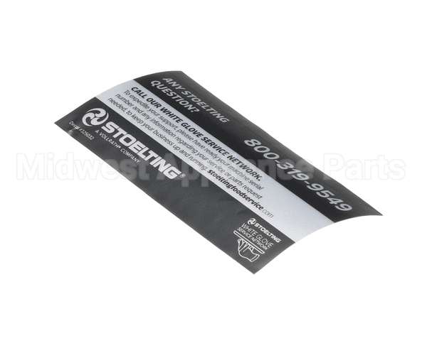 325032 Stoelting White Glove Service Decal