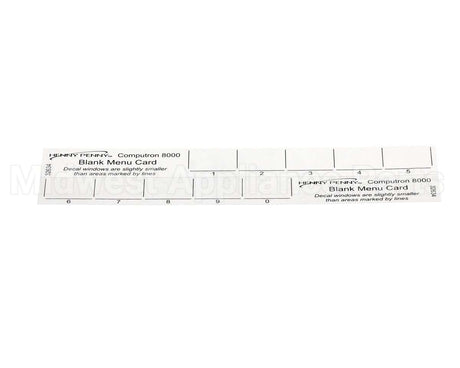 32634 Henny Penny Menu Card-C8000 Blank