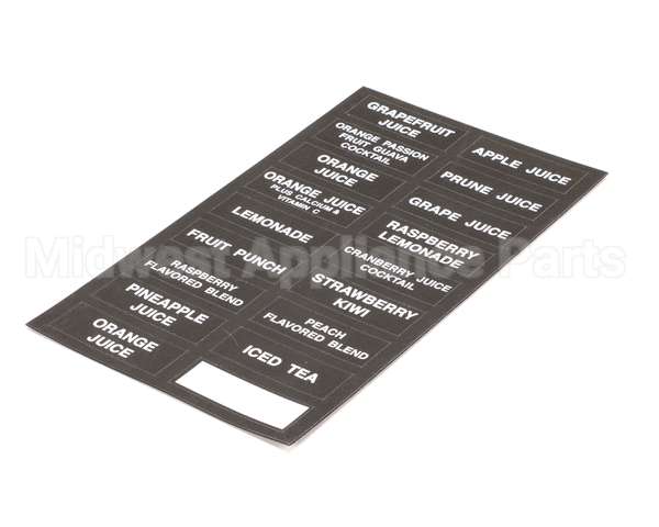 32861.0000 Bunn Decal, Flavors-Juice Dispenser