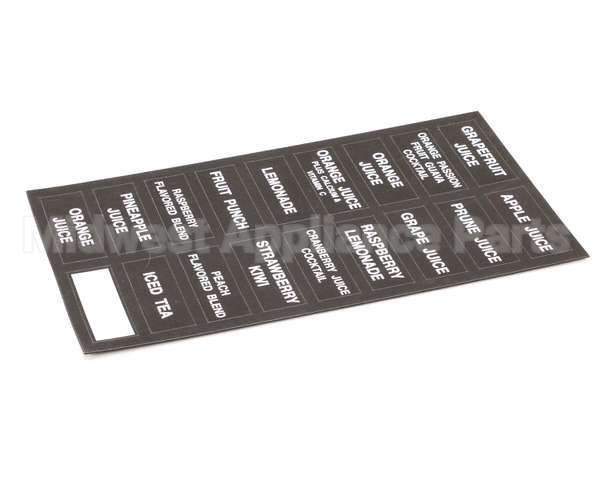 32861.0000 Bunn Decal, Flavors-Juice Dispenser