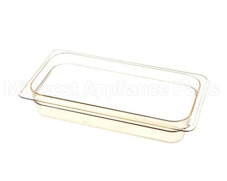 32HP150-H-PAN Cambro Third Sze 4" Dp Hot Pan, Amber