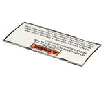 33448 Henny Penny Label-Drain Pan Warning