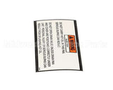 33448 Henny Penny Label-Drain Pan Warning