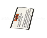 33448 Henny Penny Label-Drain Pan Warning