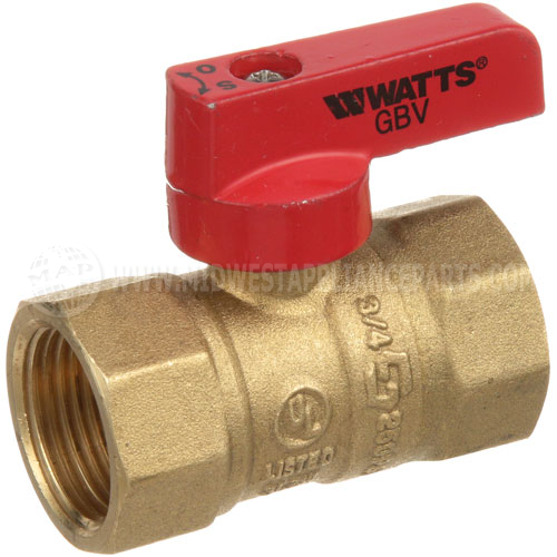 M0282 Compatible Blodgett Gas Ball Valve 3/4"