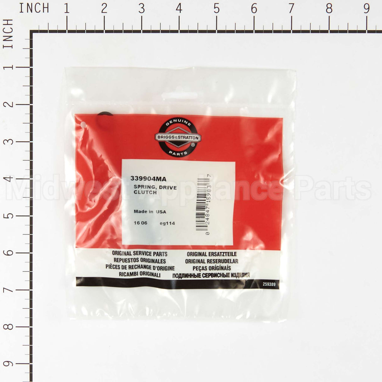 339904MA Briggs & Stratton Spring Drive Clutch