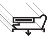 341-60284-03 Compatible Traulsen Gasket, Drawer, Bottom, Compact