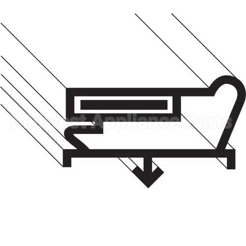 341-60284-03 Compatible Traulsen Gasket, Drawer, Bottom, Compact