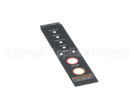 34711.0002 Bunn Decal, Warning Led Display