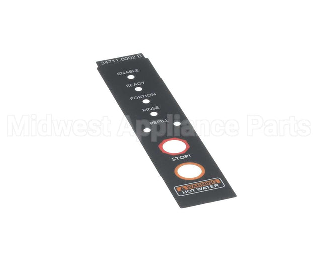 34711.0002 Bunn Decal, Warning Led Display