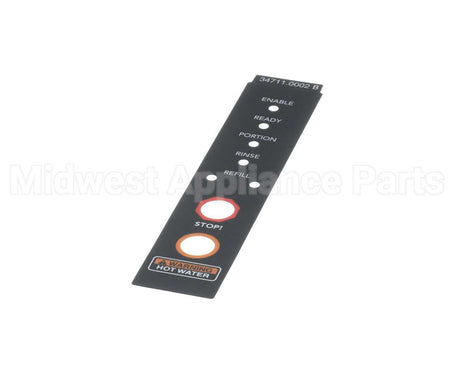 34711.0002 Bunn Decal, Warning Led Display