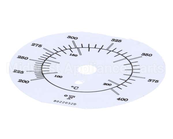 8022052 Frymaster Label, Tmt Dial