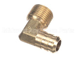 359-00028 Grindmaster Cecilware Elbow, 1/2Mpt X 5/8 Barb 90 De