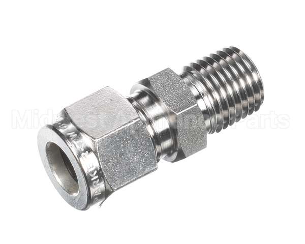 359-00233 Grindmaster Cecilware Adapter 3/8"Comp X 1/4"Mpt Ss