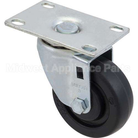 3600L4 Compatible Rubbermaid Caster, Plate(3"Od, Swvl, Black)