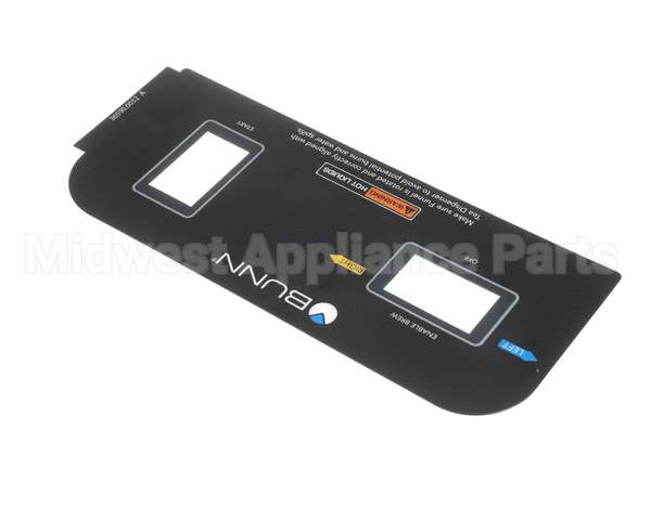 36590.0032 Bunn Decal, Cont Pnl Dual Dilu
