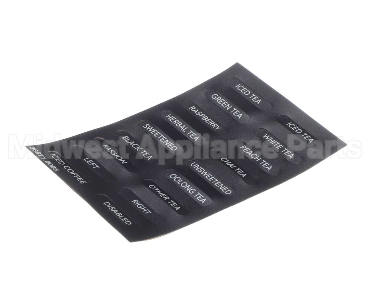 36671.0005 Bunn Decals, Flavors Itb(Bunn)