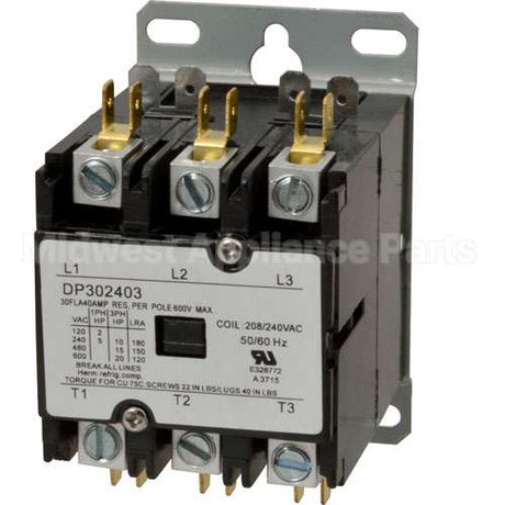 BL5913 Compatible Blodgett Contactor 3P 30/40A 208/240V