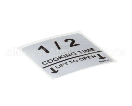 370032 Lincoln Label 1/2 Cooktime