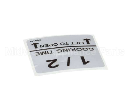 370032 Lincoln Label 1/2 Cooktime