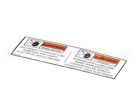 37528 Henny Penny Label - Bi-Ling Disc. Power