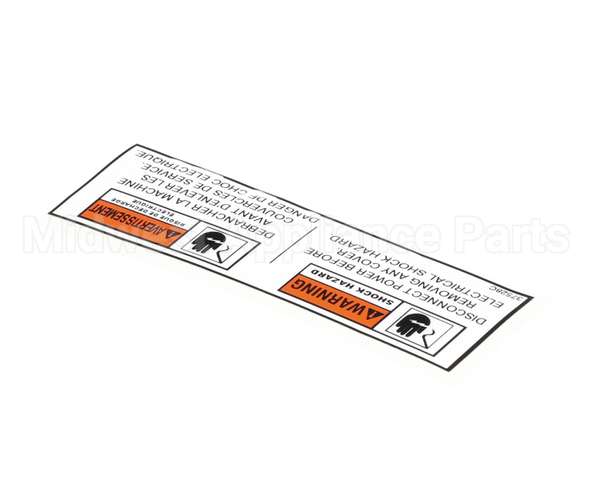 37528 Henny Penny Label - Bi-Ling Disc. Power