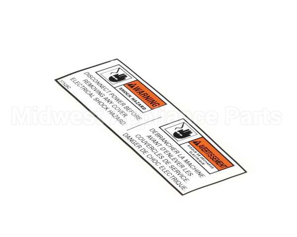 37528 Henny Penny Label - Bi-Ling Disc. Power