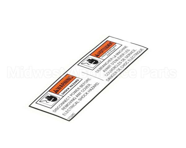 37528 Henny Penny Label - Bi-Ling Disc. Power