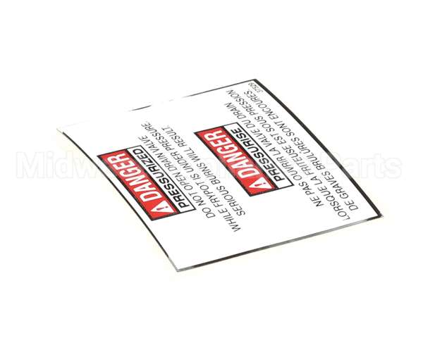37529 Henny Penny Label - Bi-Ling Drain Valve