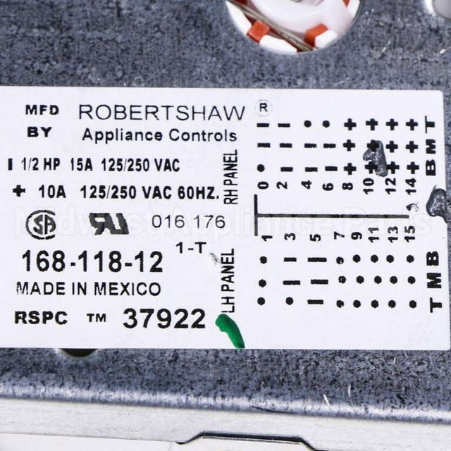 37922P Speed Queen Timer 115V 60Hz 6 Cyclepkg