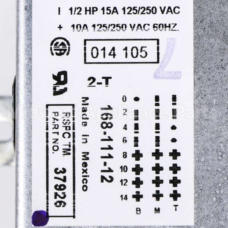 37926P Speed Queen Timer 115V 60Hz 4 Cyclepkg