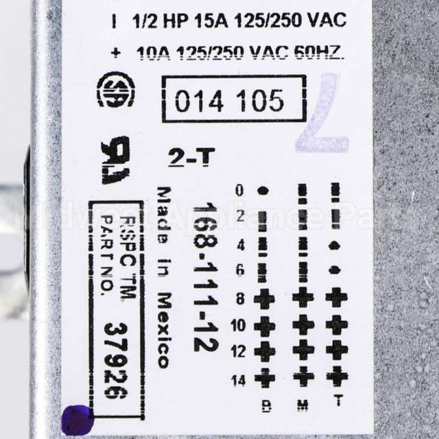 37926P Speed Queen Timer 115V 60Hz 4 Cyclepkg