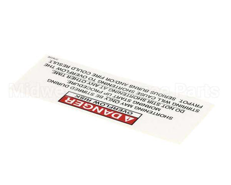 37933 Henny Penny Label-Danger Stirring