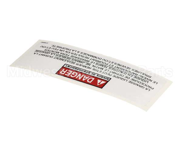 37989 Henny Penny Label-Danger Stirring Fre