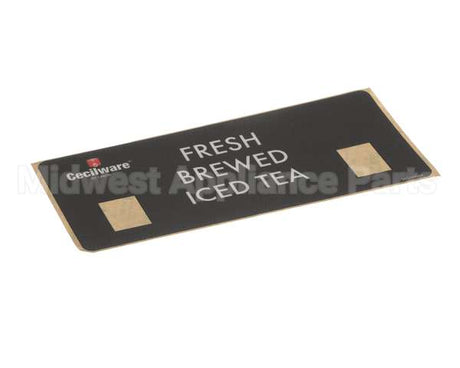380-00064 Grindmaster Cecilware Label, Iced Tea - Ltb/Tb3