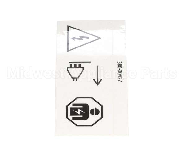 380-00427 Grindmaster Cecilware Label,Caution,Electrical