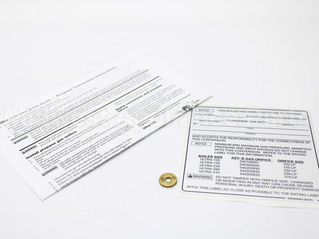 383-500-120 Weil Mclain Kit-R Nat To Lp Conv 230