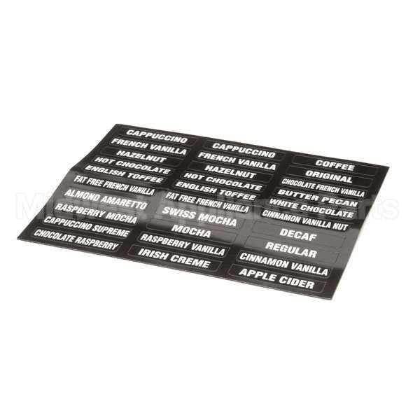 38749.0000 Compatible Bunn Decal, Flvr Labels Imix (New)