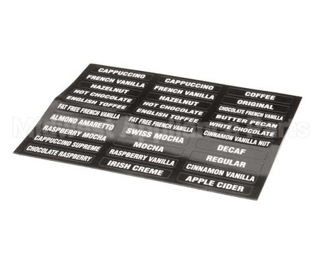 38749.0000 Bunn Decal, Flvr Labels Imix (New)