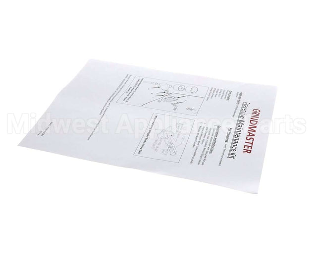 390-00097 Grindmaster Cecilware Instructions Pm Kit Gb