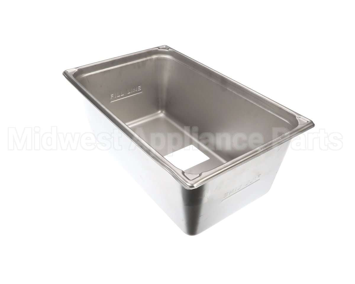 39368 Giles Pan, Breading, Ss, 8-In, W/Hole & Emboss