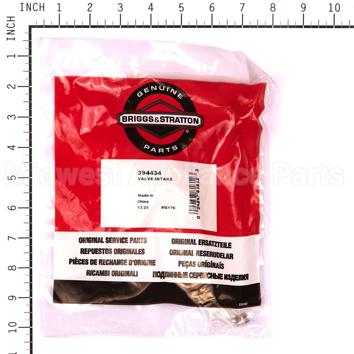 394434 Briggs & Stratton Valve-Intake