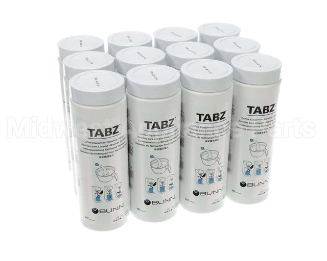 39637.0004 Bunn Cleaner, Brewer Tabz 12/Case