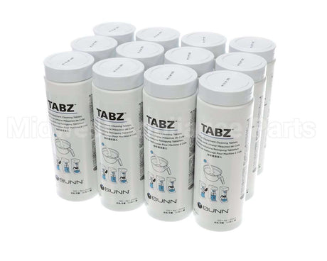 39637.0004 Bunn Cleaner, Brewer Tabz 12/Case