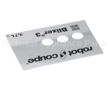 39784.0000 Robot Coupe Front Plate Assembly Blixer3D