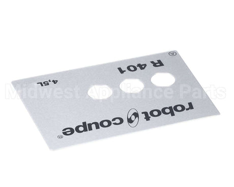 39803.0000 Robot Coupe Front Plate R401 Series A