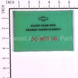 399039 Briggs & Stratton Filter-Pre Cleaner